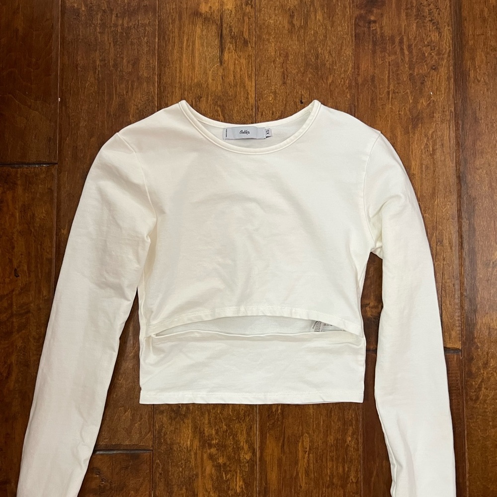 Brand new white Adika long sleeve shirt